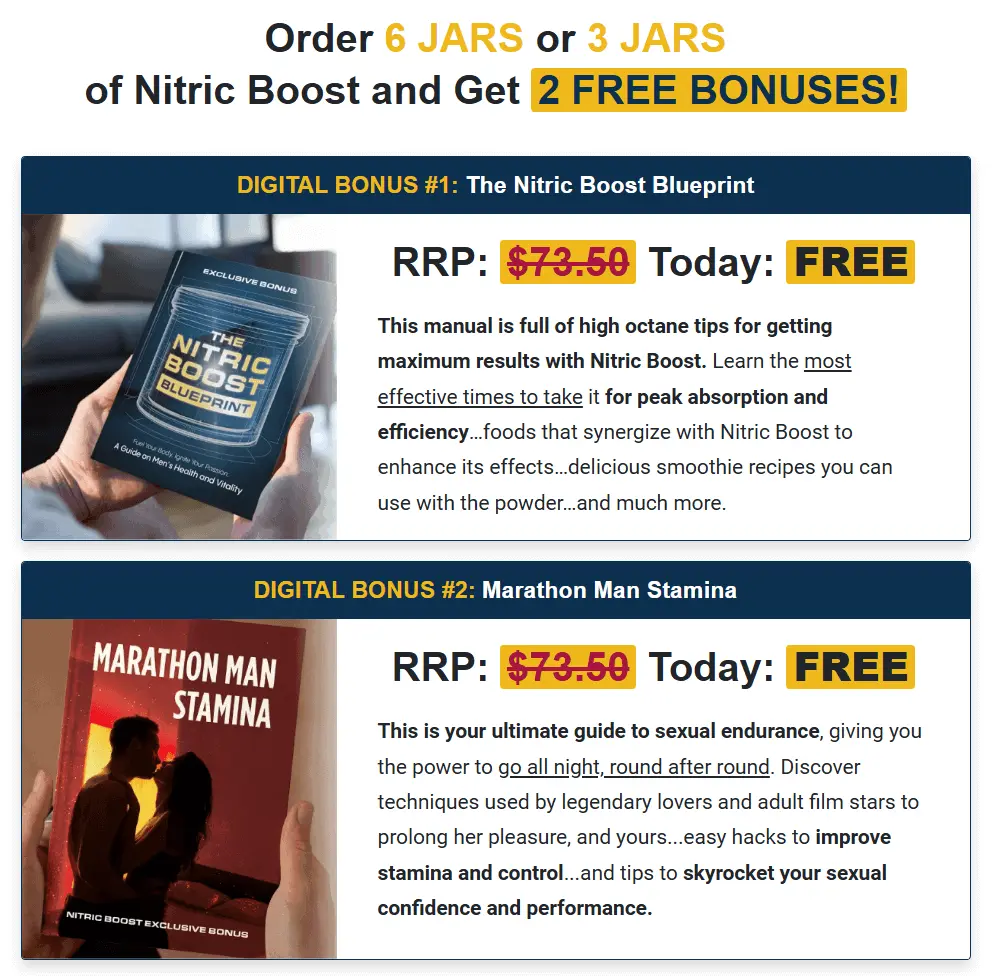 Nitric Boost Ultra - Two Bonuses
